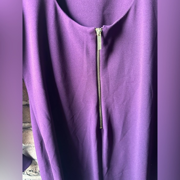 Calvin Klein Rich Purple Long Sleeve Dress - Picture 3 of 11